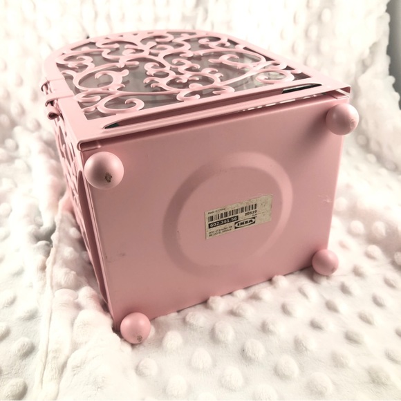 Ikea Pink Metal and Glass Lantern Candle Holder - Picture 7 of 7